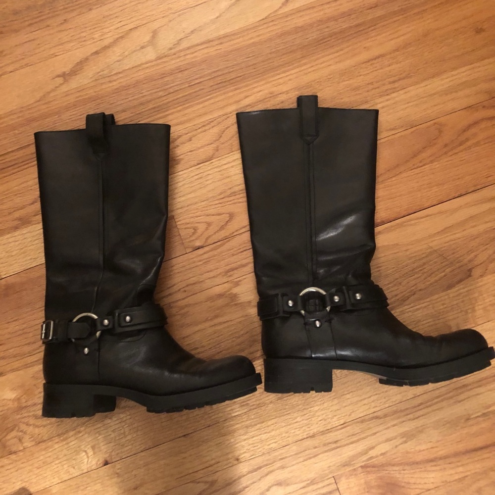 Ralph Lauren black leather boot size 10